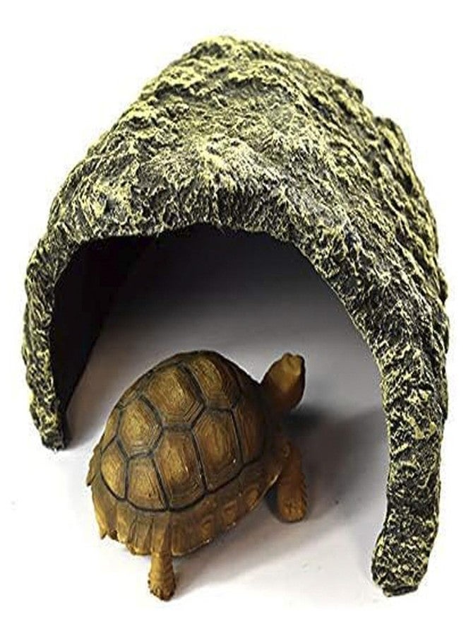 OMEM Resin Reptile Hideout: Extra Large Simulation Rock Cave for Ball Pythons, Lizards, Large Reptile Evasion -Aquarium Turtle Fish Tank Landscaping - Image 4